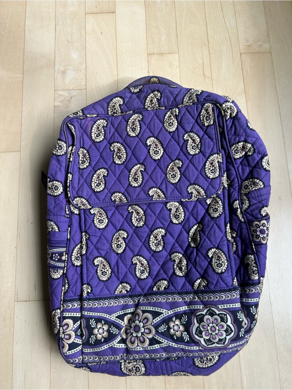 Vera Bradley Y2K Simply Violet Purple Paisley Backpack